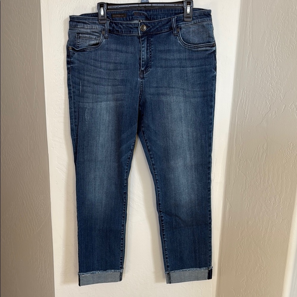 Women’s Kut from the Kloth Blue Ankle Cropped Jeans sz16